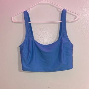 blue arie swimsuit top